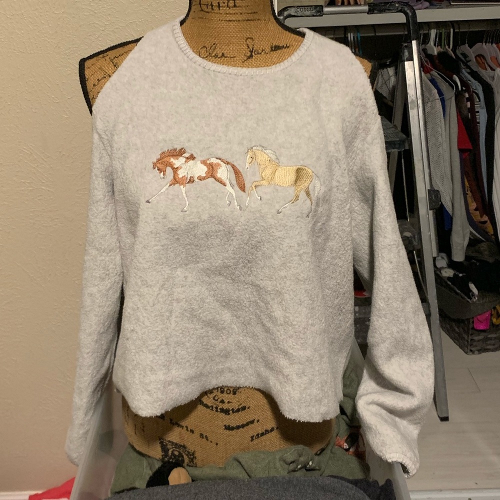 Long sleeve shirt w/ off the shoulders